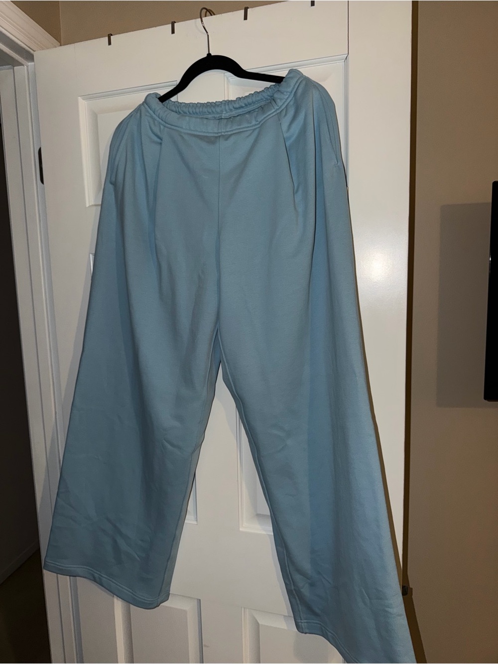 Lululemon French Terry Mid-Rise Wide-Leg Pant Seafoam XS New